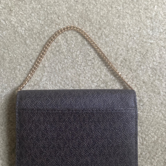 NWOT, Michael Kors Brown Signature Canvas 2-in-1 wallet and card holder w chain - Picture 3 of 12